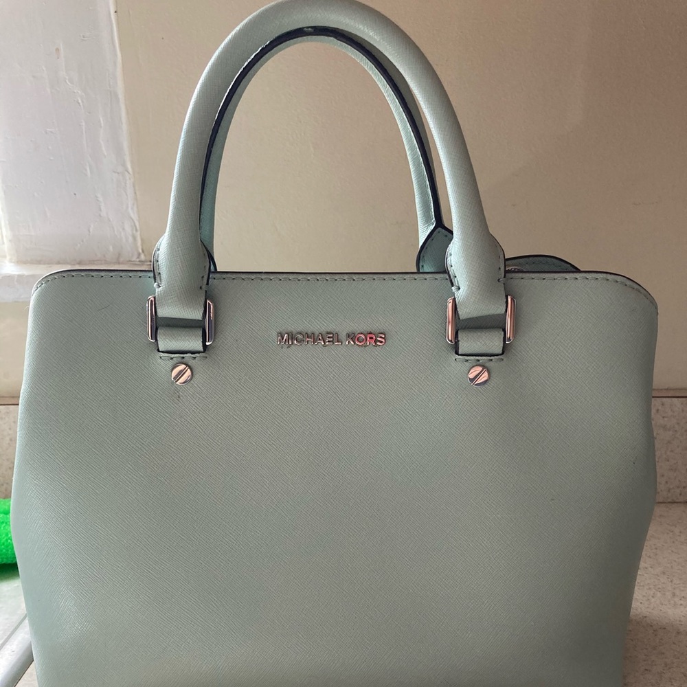 Light mint handbag